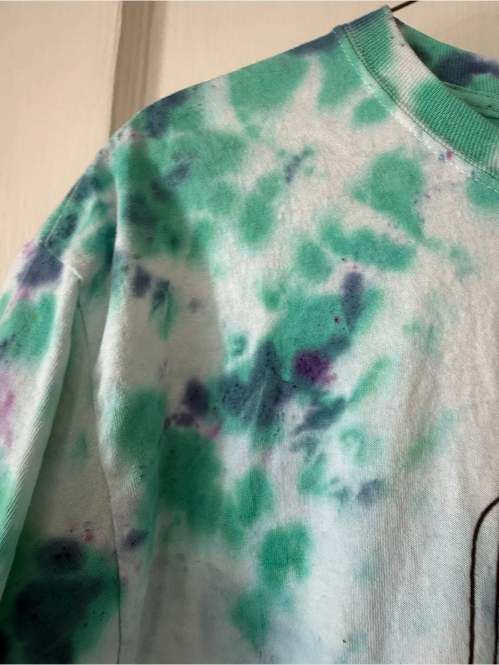 COLOR OUR WORLD Tie-Dye Graphic Tee - Teal & Navy size L - Picture 4 of 8